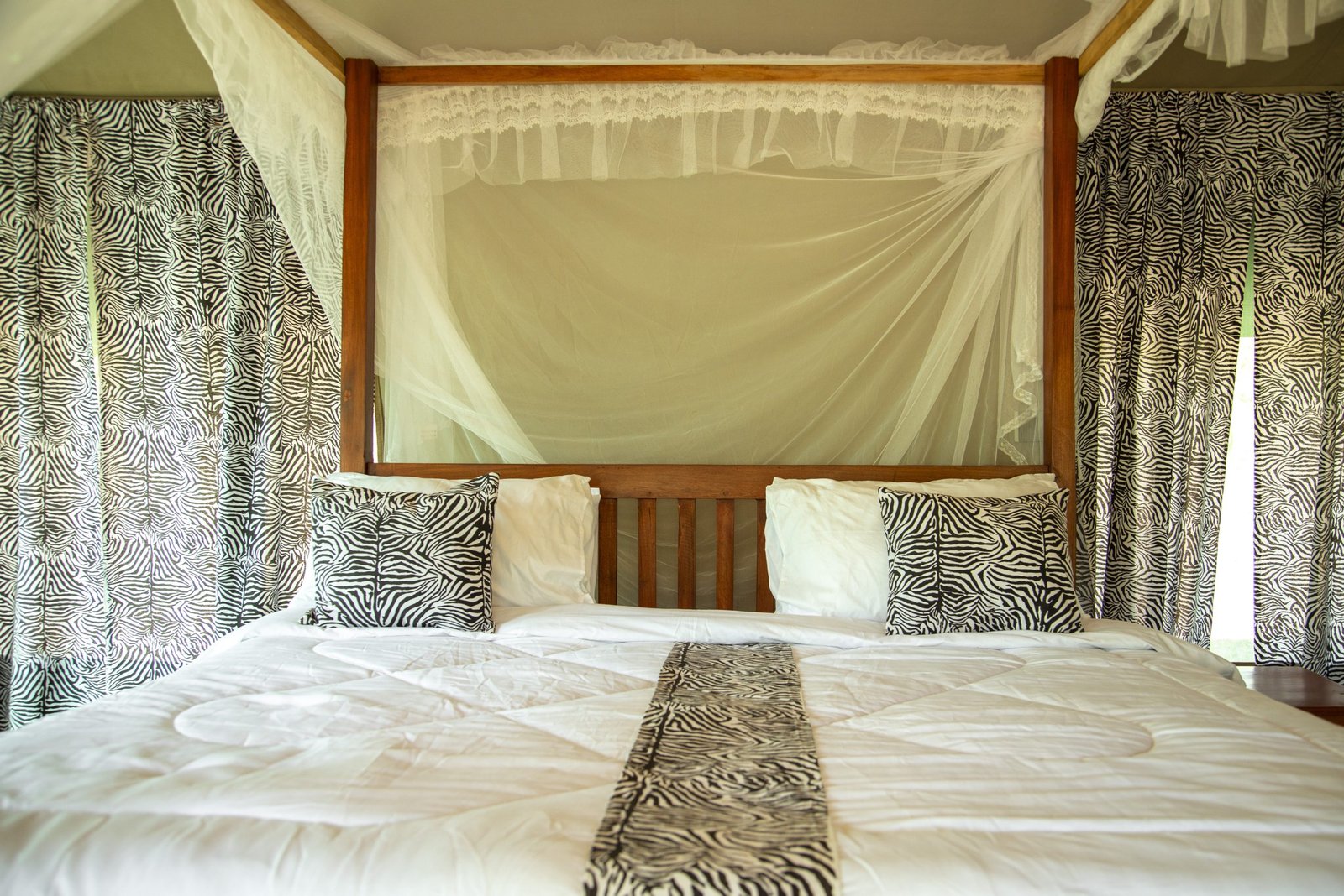 Double suite with king-size bed at Maboresho Tented Camp